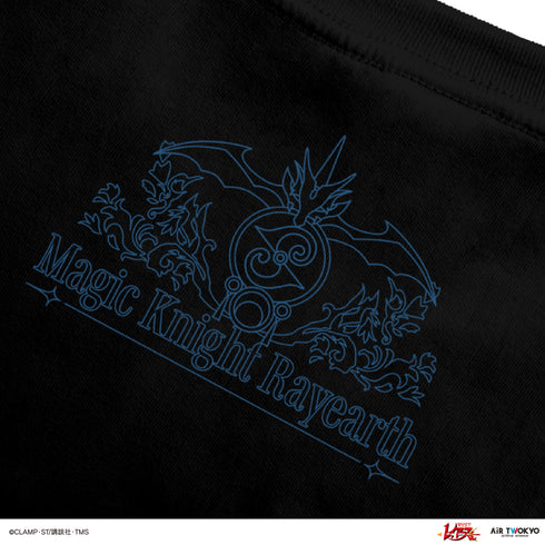 『魔法騎士レイアース』第2弾 デコラティブTシャツ 2(龍咲海&クレフ)ブラック